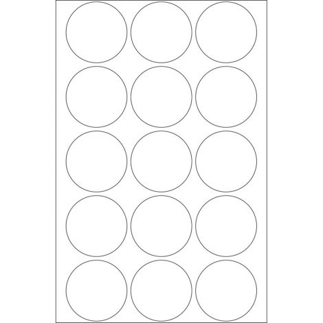 Etykiety samoprzylepne Herma okrągłe kropki 32mm białe - 2